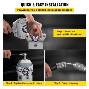 Kit Crimpatrice Manuale per Tubi AC Hydra Krimp 71550, Crimpatrice Portatile per Riparazione Impianti di Climatizzazione - Product Image 2
