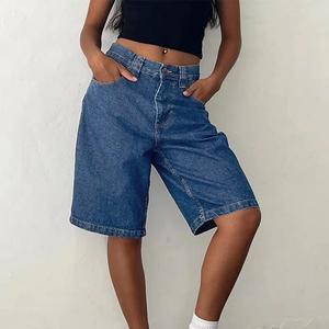 Shorts en jean écologiques pour hommes, style baggy, mode estivale, 100% coton biologique, style urbain, fournisseur OEM ODM - Product Image 5