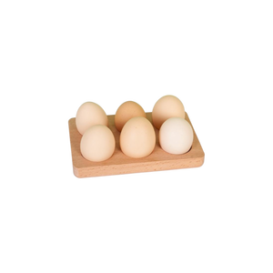 Bandeja de Almacenamiento de Huevos de Madera de Haya con Logotipo Personalizado, Cesta Rústica Nórdica para Huevos, para Restaurante, Cocina, Decoración del Hogar, Uso Alimentario - Product Image 6