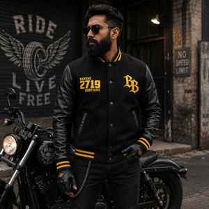 Custom Unisex Varsity Letterman Bomber <b>Jacket</b> Spandex/Polyester Breathable Windproof Embroidery College OEM ODM Cotton Lining - Product Image 3