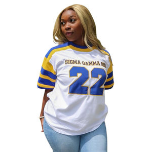 เสื้อยืดวินเทจสีน้ำเงินรอยัลปี 1922 สำหรับผู้หญิง SGRHO เสื้อผ้าฝ้ายลายตัวอักษรกรีกคลาสสิกสำหรับแฟนคลับชมรม และผู้รุ่นเก่า HBCU - Product Image 5
