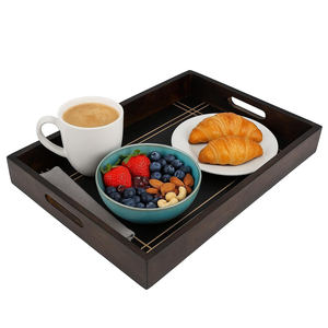 Bandeja de Servir de Madera Maciza Hecha a Mano con Acabado Natural para Hotel, Restaurante, Hogar, Cocina, Decoración de Mesa de Café, Venta al por Mayor - Product Image 5