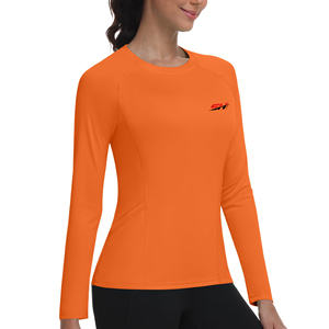 Camiseta de Protección Solar de Manga Larga para Mujer, de Alto Rendimiento, para Deportes al Aire Libre, Gimnasio y Actividades Acuáticas - Product Image 1