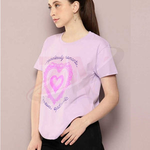Camiseta estampada para mujer, camiseta informal de manga corta a la moda para comodidad diaria y estilo moderno, camiseta con estampado gráfico para mujer - Product Image 3
