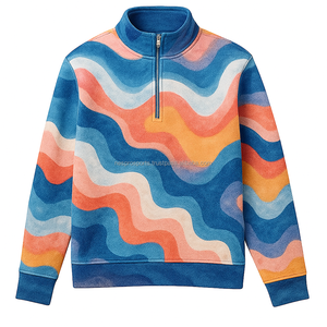 Sudadera con capucha de media cremallera para hombre, cómoda y elegante, con forro polar suave, ideal para fitness, jogging y uso casual en invierno, con logo frontal personalizable. - Product Image 1