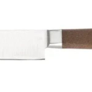 2. Couteau de cuisine artisanal avec lame en acier durable et manche en bois confortable pour trancher, hacher, couper en dés et pour la cuisine quotidienne - Product Image 4