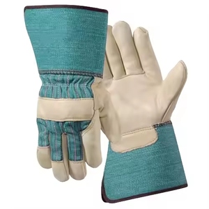 Gants de sécurité industriels en cuir de vachette pleine fleur antidérapants de qualité supérieure 11 oz personnalisables et durables pour la construction - Product Image 5