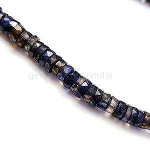 Natural Iolite Faceted Heishi Tyre Gemstone <b>Necklace</b> <b>Opal</b> Beaded <b>Necklace</b> For Girls Women Handmade Jewelry From Manufacturer - Product Image 4