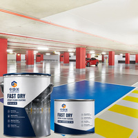 Revêtement de sol époxy auto-nivelant anti-rayures à haute épaisseur, application au rouleau pour garages, parkings, entrepôts