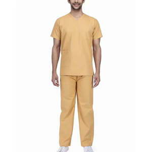 Uniformes profesionales de enfermería para hombre, conjuntos unisex de tela elástica transpirable, ropa de trabajo médica para hospital, conjunto de uniforme para hombre - Product Image 1
