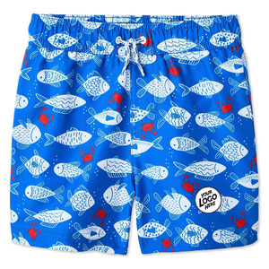 Shorts de bain à taille élastique avec cordon de serrage, séchage rapide, pour la plage, shorts de sport personnalisés pour hommes, respirants, en maille légère, séchage rapide - Product Image 4