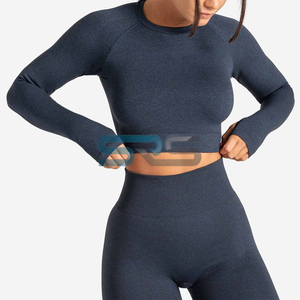 Ensemble de sport yoga 2 pièces pour femme, short taille élastique respirant coupe ajustée en tissu intelligent, idéal pour la course décontractée - Product Image 2