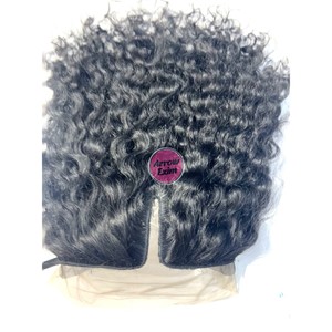 Deep Curly T-Part U Part Virgin Remy Indian Human Hair <b>Wigs</b> with Transparent Lace - Product Image 3
