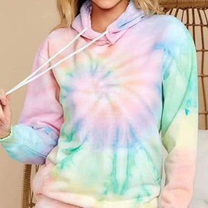 Sudaderas con capucha de tie dye transpirables y ligeras para mujer, ajuste cómodo, ropa informal, sudaderas con capucha de tie dye para mujer en venta en línea - Product Image 5