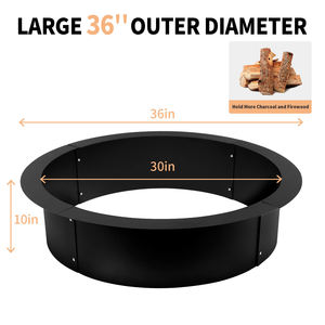 Brasero d'extérieur mini en acier galvanisé, résistant aux hautes températures, pour feux de camp, prix usine OEM, vente en gros - Product Image 4
