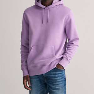 Sudadera con Capucha Larga Lila para Hombre, Estilo Moderno, Felpa Suave, Bolsillo Canguro Ajustable, Cómoda, Duradera, Informal para Uso Diario - Product Image 1