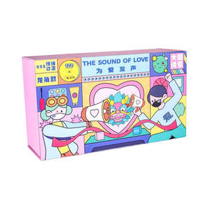 Caja de Embalaje de Cartón Rígido Plegable Magnética Rosa Ecológica de Lujo Personalizada con Doble Cajón Abatible y Recubrimiento UV - Product Image 1