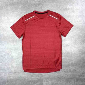 Camiseta Deportiva Transpirable para Hombre con Logotipo Frontal, Manga Corta, Absorbe la Humedad, Protección UV, Ropa Deportiva Lisa - Product Image 1