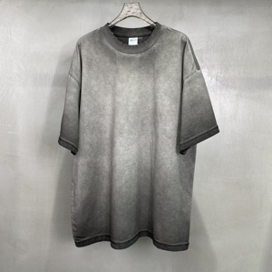 Camisetas de Manga Corta para Hombre, Tejidas, Lavadas con Ácido, Personalizadas, Holgadas, Transpirables, de Secado Rápido, Estilo Urbano para Verano - Product Image 3