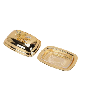 Durable <b>Silver</b> Polished Contemporary Butter Dish Custom Design Dishes Plates Newest Style Kitchen Stainless Steel - Product Image 2