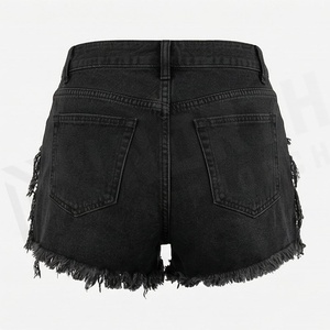 กางเกงยีนส์ขาสั้นผู้หญิง ดีไซน์ทันสมัย ผ้าฝ้ายเดนิม สีสันปรับแต่งได้ แต่งพู่ ซิป กระเป๋าเก๋ๆ ทรงบูตี้ เซ็กซี่ แฟชั่นฤดูร้อน - Product Image 2