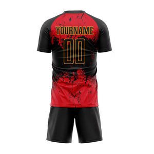 Soccer Uniform Breathable Performance Football Jersey Shorts Set for Adult Club School Professional Teams 100% Polyester All - Product Image 2