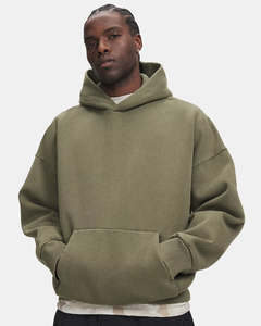 Sudadera con Capucha Personalizada para Hombre, Corte Regular, Lavado Ácido, 100% Algodón, Estilo Casual para Otoño, con Cierre de Cremallera Bordado - Product Image 1