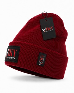 Gorro de Punto Jacquard Cálido para Otoño e Invierno, Unisex, Ajustable, Personalizable, con Rayas Coloridas, con Logotipo Impreso Personalizado - Product Image 2