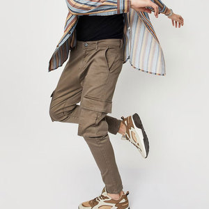 Premium Sustainable Cargo Pants Organic Cotton Cargo <b>Trousers</b> Eco Friendly Streetwear Custom Logo OEM ODM Wholesale Manufacturer - Product Image 4