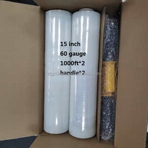 Stretch Film <strong>Wrap</strong>-Industrial <strong>Clear</strong> PE Soft Stretch <strong>Wrap</strong> with Handle Pallet <strong>Wrap</strong> for Packaging &amp; Moving Supplies Casting - Product Image 5
