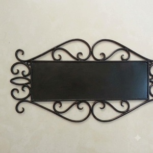 Plaque de porte extérieure moderne de luxe en fer forgé, personnalisée, écologique, résistante aux intempéries, numéro de maison en métal KHP - Product Image 2