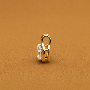 Pendentif solitaire en diamant de laboratoire taille brillant rond 2 carats, plaqué or 14K rhodié, pour fiançailles et soirées - Product Image 3