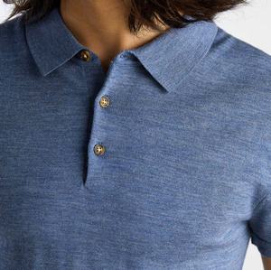 Camiseta de Manga Corta con Cuello en V de Lana Merino Premium, Secado Rápido, Transpirable, para Hombre - Product Image 5