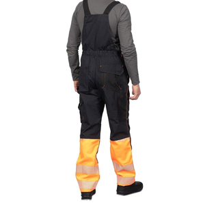 Fabricant en gros de vêtements de travail : Salopette de travail haute visibilité pour hommes, ignifuge, avec bretelles - Product Image 4