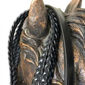 สายบังเหียนม้าหนังถักทำมือแบบตะวันตก สำหรับขี่ม้าฝึกม้า - Product Image 2