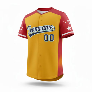 New Stitched Quick Dry Fashionable Baseball Jersey Custom Embroidery Sublimation Men Softball Baseball Jerseys OEM - Product Image 2