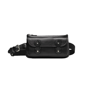 Riñonera Unisex de Cuero Genuino Antirrobo con Forma de Almohada, Cierre de Cremallera, Talla Única, Estilo Moderno para Correr, Venta al por Mayor, Personalizable - Product Image 4