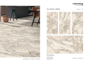 Carreaux de porcelaine émaillée texturée et polie de haute qualité, adaptés à une utilisation sur les sols et les murs en espaces étendus, dans un design contemporain. - Product Image 2