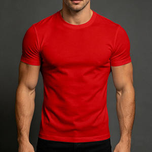 T-shirt pour homme, coupe ajustée, coton léger, col rond, confortable, premium, décontracté, mode américaine - Product Image 4