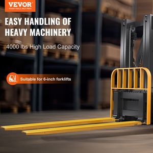 Heavy Duty 96 \ "forcella in acciaio al carbonio 6.5 \" larghezza 1 paio di accessori per carrelli elevatori industriali gialli per carrelli elevatori per Pallet - Product Image 2