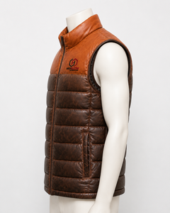 Chaleco Acolchado Informal de Piel de Oveja Genuina de Alta Calidad, Diseño Personalizado, Relleno 100% Poliéster, Secado Rápido, para Invierno - Product Image 2