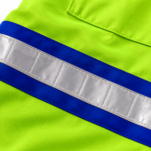 Chaleco de Seguridad Reflectante con Diseño de Tiras de Alta Visibilidad, Ropa de Trabajo Unisex de Algodón y Poliéster para Construcción y Seguridad Personal - Product Image 5