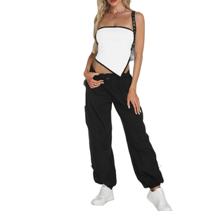 Top tube ajusté pour femme, sans bretelles, coupe courte, bandeau, pour soirée, club, look tendance, style simple et facile, top pour un maintien optimal - Product Image 5