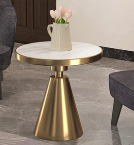Modern Living Handmade <b>Table</b> Luxury Furniture Black Marble Top Round <b>Side</b> <b>Table</b> for Living Room, Hotel, Office Rose <b>Gold</b> <b>Tables</b> - Product Image 5