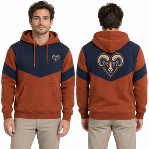 Sweat à capuche de baseball uni, hiver, entretien facile, doublure chaude, tissu polaire doux, poche surdimensionnée, tenue de campus, événements scolaires - Product Image 4