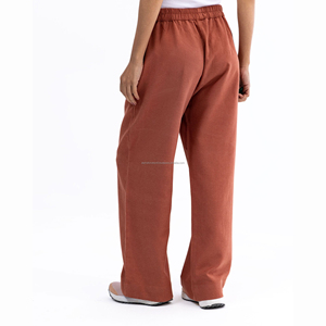 แฟชั่นใหม่กางเกงเอวกลางแบบยางยืดแห้งเร็วของผู้หญิงกางเกงฤดูหนาว100% ใส่สบายระบายอากาศผ้าฝ้าย - Product Image 4