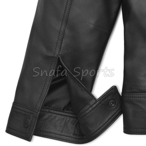 Custom Color Grained <b>Real</b> <b>Leather</b> <b>Jacket</b> For Women <b>Real</b> Zipper Sheep Skin <b>Leather</b> Coat for Winter Wear - Product Image 4