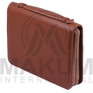leather notebook cover Leather <b>Book</b> Cover Gives Elegant Look to Your <b>Book</b> Leather File Holder <b>Slim</b> Storage <b>Case</b> for Office - Product Image 2