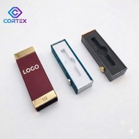 Scatola di Imballaggio Personalizzata da 1ml, Capacità 1/2, Scatola in Cartone Bianco con Etichetta, Cartucce Vuote, Scatola di Carta Stampata con Logo