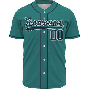 Tenues de baseball et de softball personnalisables, respirantes, imprimées, unies, grandes tailles, manches courtes, ensembles de vêtements de sport unisexes de haute qualité - Product Image 5